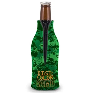 Zippered Bottle Coolie™ - Digi Camo