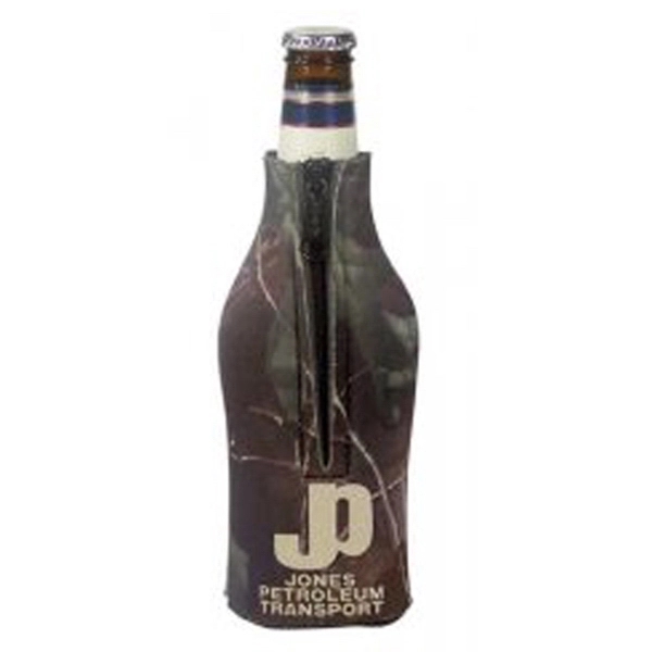Trademarked Camo Zippered Bottle Coolie - Image 2