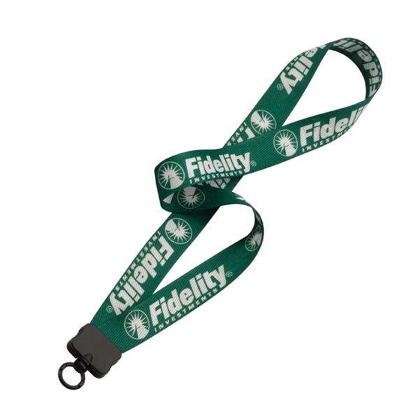 1&quot; Dye Sublimated Lanyard w/Plastic Clamshell &amp; O-Ring