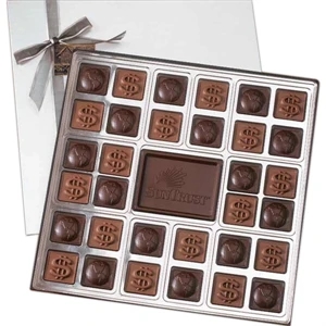 Double layer custom chocolate squares gift box
