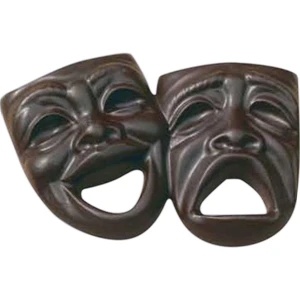 Comedy and Tragedy chocolate masks