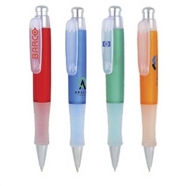 Plastic Click Action Wide Body Ballpoint Pen