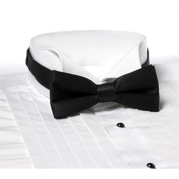 Black Banded Bow Tie