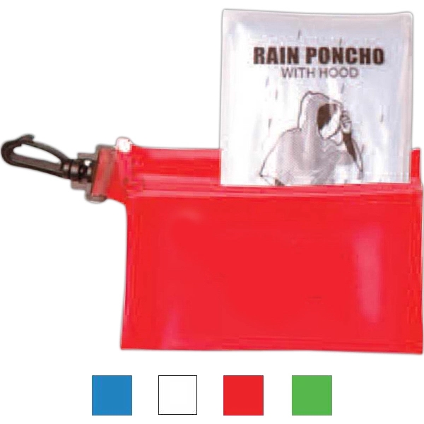 Rain Poncho in Zipper Tote