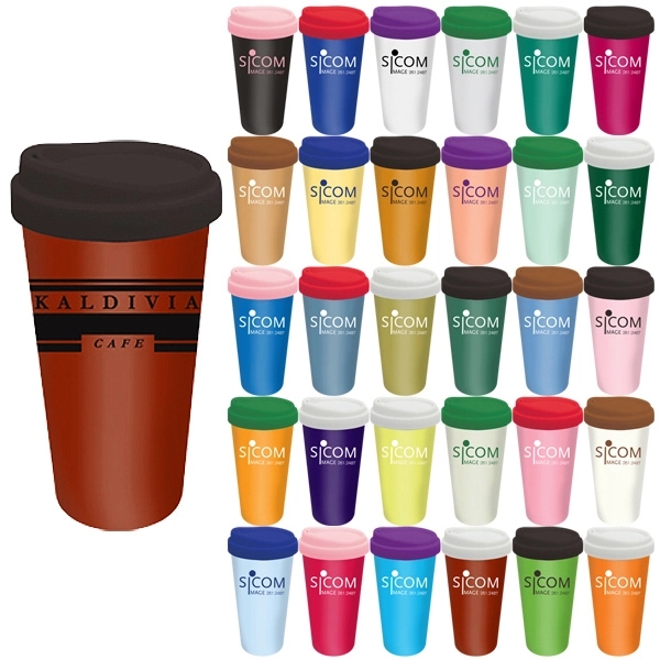 14oz. DOUBLE WALL CERAMIC TUMBLER MADE IN THE USA