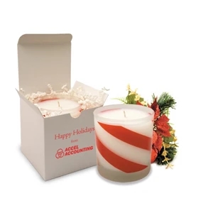Candy Cane Holiday Candle Gift