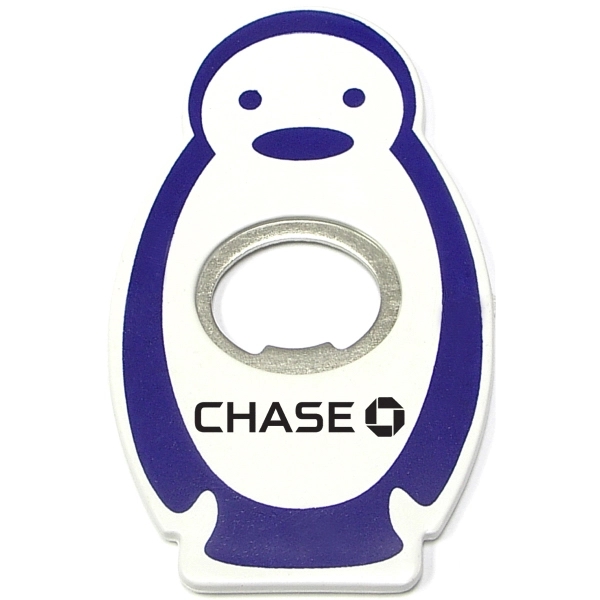 Penguin shape magnetic bottle opener