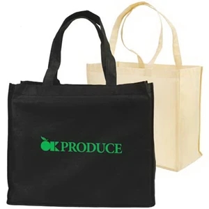 Large Non-Woven Full Gusseted Shopping Tote