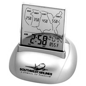 Atomic Alarm Clock with Calendar & Thermometer