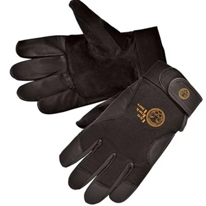 Premium Black Grain Goatskin Mechanic Gloves