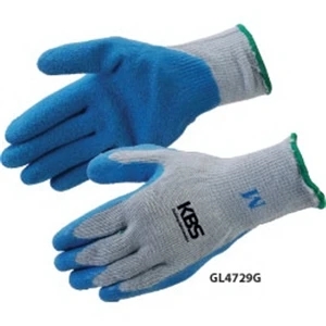 Gray Shell with Blue Textured Latex Palm Coated Gloves