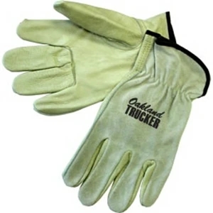 Driver Gloves with Grain palm/smoke Split Leather Back
