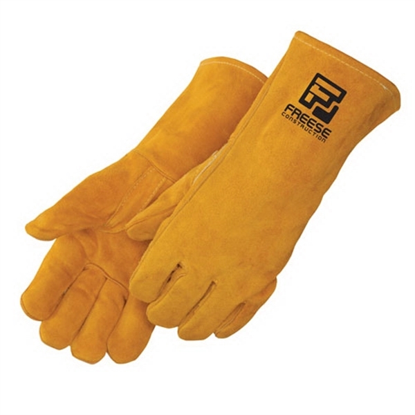 Bourbon Brown Leather Welder Gloves with Kevlar® Sewn