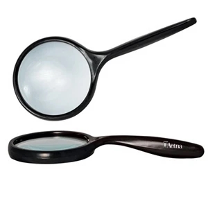 3.3x Bent Handle Hand-Held Magnifier 2.5" Lens