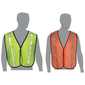 Hi-Viz Mesh Safety Vest with Reflective Stripes