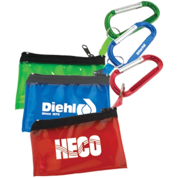 Carabiner with Key Tag Pouch