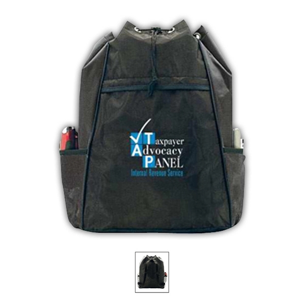 Bi-Line Drawstring Backpack - Image 2
