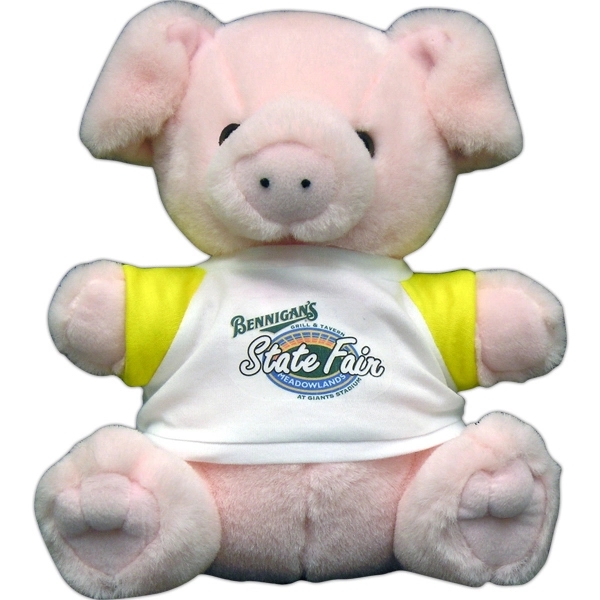 9" Plush Buddies Stuffed Pig - Image 1