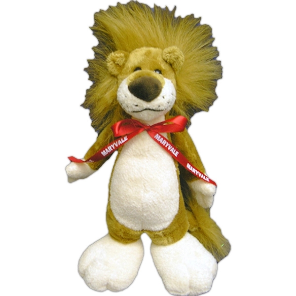 Long Body Stuffed Animal 10" Lion - Image 1
