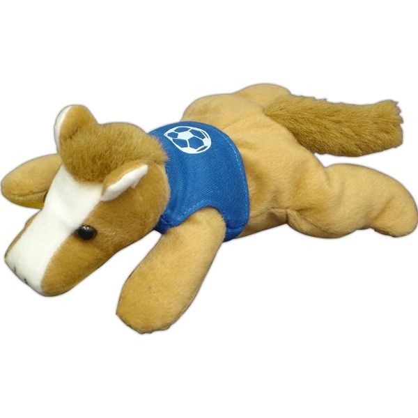 8" Laying Down Beanie Horse - Image 1