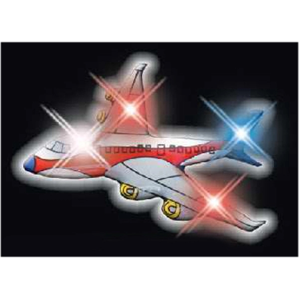 LED Airplane Blinky Pins