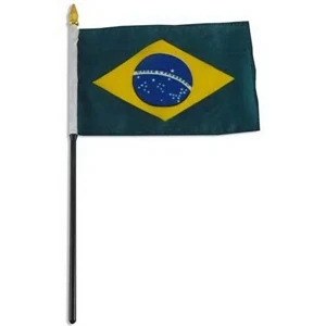 4" x 6" Brazil Flag