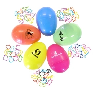 Fun Fashionable Rubber Bands with Egg Shaped Container