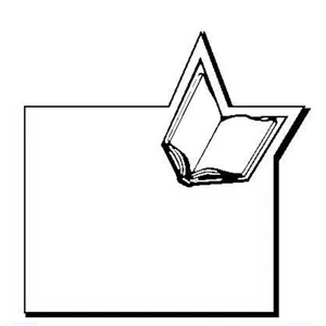 Book with Rectangle Stock Shape Magnet