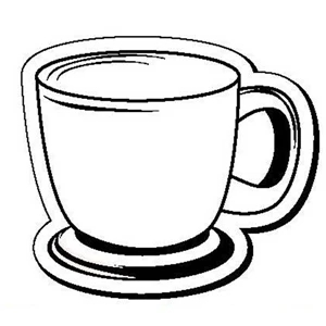 Coffee Cup Stock Shape Magnet