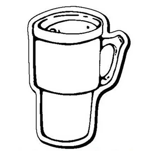 Coffee Mug Stock Shape Magnet