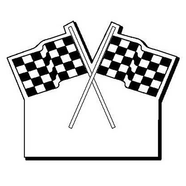 Racing Flag Stock Shape Magnet