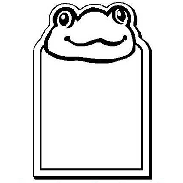 Frog with Rectangle Stock Shape Magnet