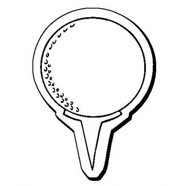 Golf Ball and Tee Stock Shape Magnet