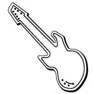 Guitar Stock Shape Magnet