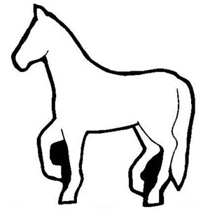 Horse Stock Shape Magnet