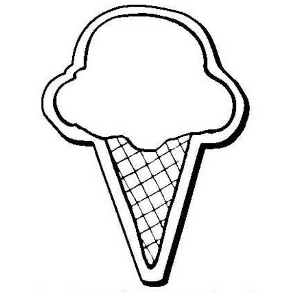 Ice Cream Cone Stock Shape Magnet