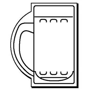 Mug Stock Shape Magnet