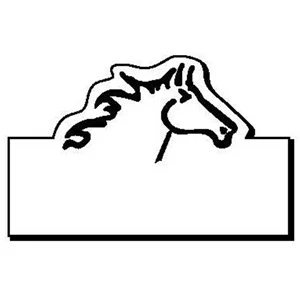 Rectangle with Horse Magnet