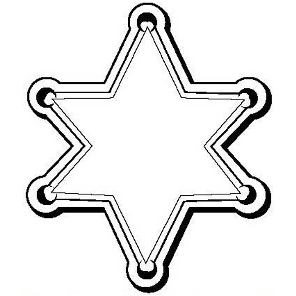Star Badge Shape Magnet