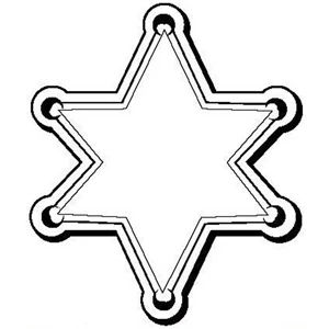 Star Badge Shape Magnet