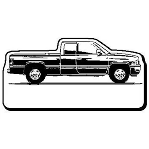 Pickup Truck with Rectangle Stock Shape Magnet