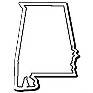 Alabama Stock Shape State Magnet