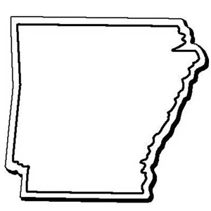 Arkansas Stock Shape State Magnet