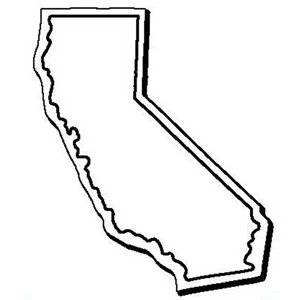 California Stock Shape State Magnet