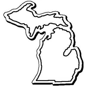 Michigan Stock Shape State Magnet