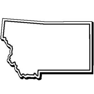 Montana Stock Shape State Magnet