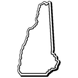 New Hampshire Stock Shape State Magnet