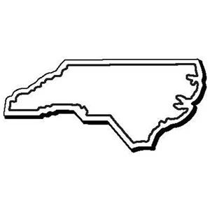 North Carolina Stock Shape State Magnet