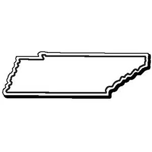 Tennessee Stock Shape State Magnet