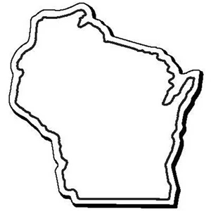 Wisconsin Stock Shape State Magnet